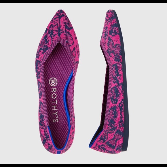 *Retired* Rothy ’s Fuschia Navy Snake 7 - Picture 8 of 8